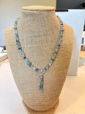 Handcrafted Rainbow Fluorite Stone Chips Necklace